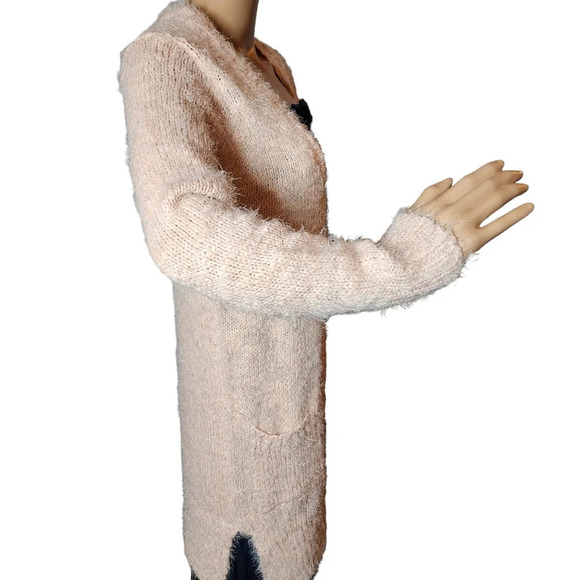 NWT Ashley by 26 international soft pink cardigan sweater - Picture 4 of 15